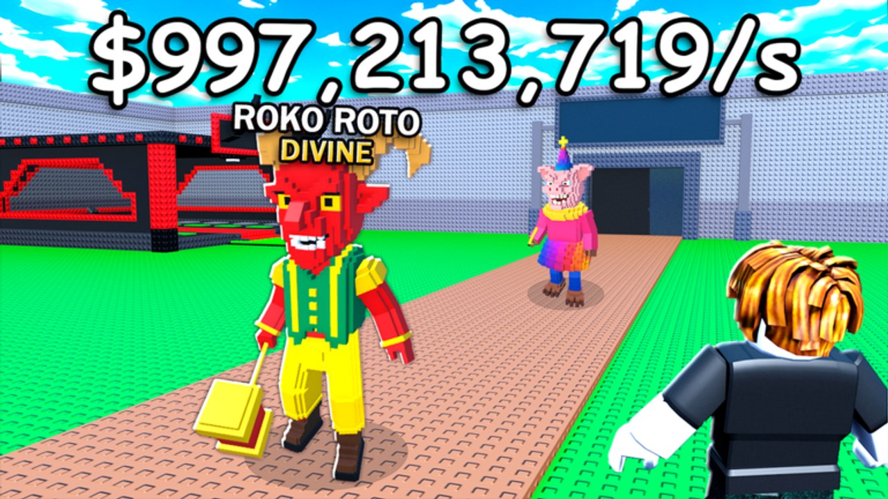 Roko Roto Divine payaso on a Test roba un payaso base generating huge cash per second